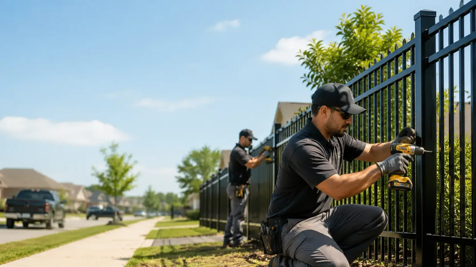 Metal Fence Installation in Versailles, MO